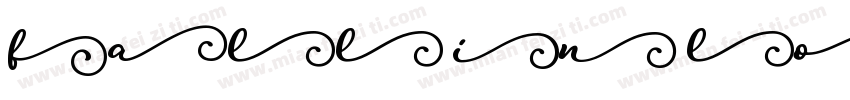fall in love ai the first sight字体转换